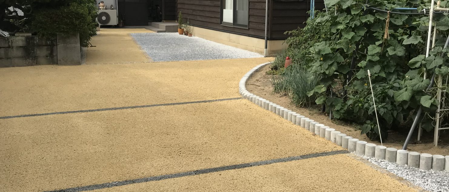 自宅の庭をドライテックに(^^♪