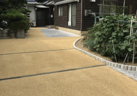 自宅の庭をドライテックに(^^♪